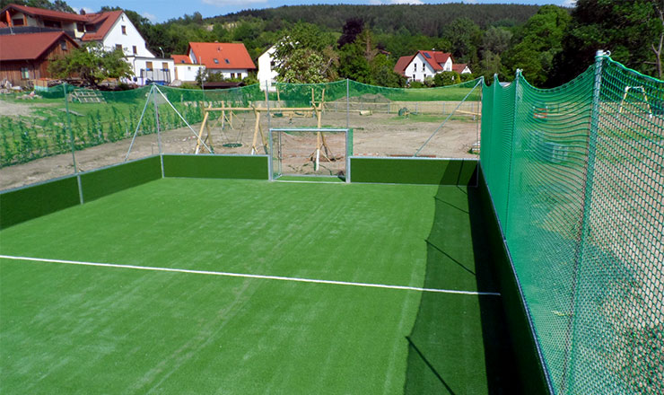 Original DFB-Minispielfeld im Neubaugebiet Forstlahm in Kulmbach